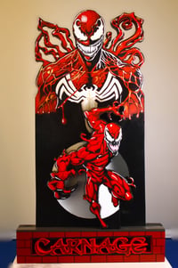 Image 1 of Carnage Hand Crafted 3D Wooden Diorama Wall Décor