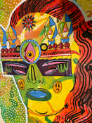 Image of Pink Hair Self Portrait - Adorned Print 