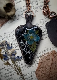 Image 4 of Snake Bones and Floral Heart Pendant