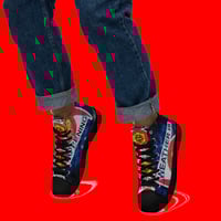 Image 2 of THE WEATHER IS HAPPENING MEN'S HIGH TOP CANVAS SHOES