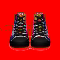 Image 6 of THE WEATHER IS HAPPENING MEN'S HIGH TOP CANVAS SHOES