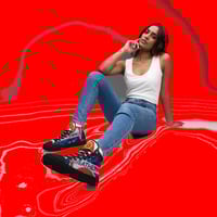 Image 9 of THE WEATHER IS HAPPENING WOMEN'S HIGH TOP CANVAS SHOES