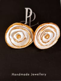 Image 2 of Stud Earrings - Summer Roses  (PCE037)