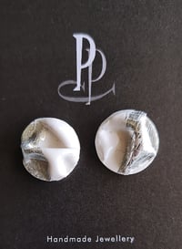 Image 1 of Stud Earrings - Silver Foiled  (PCE039)