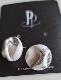 Image 2 of Stud Earrings - Silver Foiled  (PCE039)