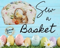 Image 1 of Sewcial Circle BASKET Sewing Pattern  - PDF Download