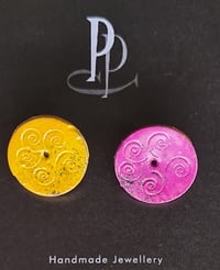 Image 3 of Stud Earrings - Contemporary Summer Studs (PCE051)
