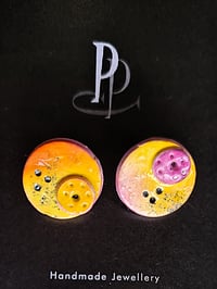 Image 2 of Stud Earrings - Contemporary Summer Studs (PCE052)