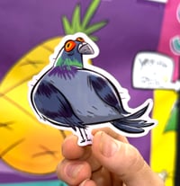 Mischievous Pigeon Sticker