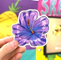 Purple Hibiscus Sticker