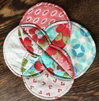 Image 3 of Sewcial Circle MUG RUG / Coaster Sewing Pattern -  PDF Download