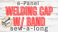 Image 4 of Welding Cap Sewing Pattern * 6 Panel w/ BAND *PDF Download