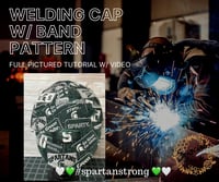 Image 9 of Welding Cap Sewing Pattern * 6 Panel w/ BAND *PDF Download