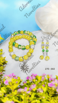 Image 4 of ANA826270 - Earrings and 10mm Glass Bead Combo