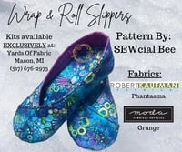 Image 9 of Wrap & Roll SLIPPERS Sewing Pattern - PDF Download