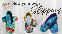 Image 2 of Wrap & Roll SLIPPERS Sewing Pattern - PDF Download