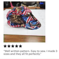 Image 3 of Welding Cap - 4 Panel with NO Band - Sewing Pattern - PDF Download