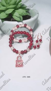 Image 11 of ANA826270 - Earrings and 10mm Glass Bead Combo