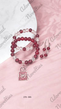 Image 13 of ANA826270 - Earrings and 10mm Glass Bead Combo