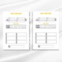 Image 2 of Family Chore Chart Insert