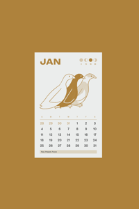 Image 2 of 2026 Good Things Come in Threes Wall Calendar