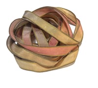 Image 2 of 1PC. SAVANNAH 42" hand dyed wrist wrap bracelet silk ribbon//Yoga wrist wrap bracelet ribbon