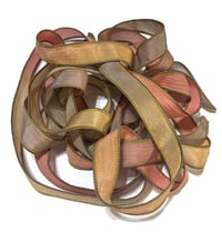 Image 3 of 1PC. SAVANNAH 42" hand dyed wrist wrap bracelet silk ribbon//Yoga wrist wrap bracelet ribbon