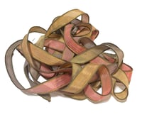Image 1 of 1PC. SAVANNAH 42" hand dyed wrist wrap bracelet silk ribbon//Yoga wrist wrap bracelet ribbon