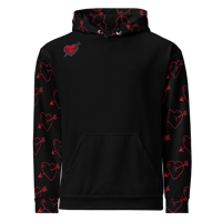 Image 1 of FALLING HEARTS HOODIE