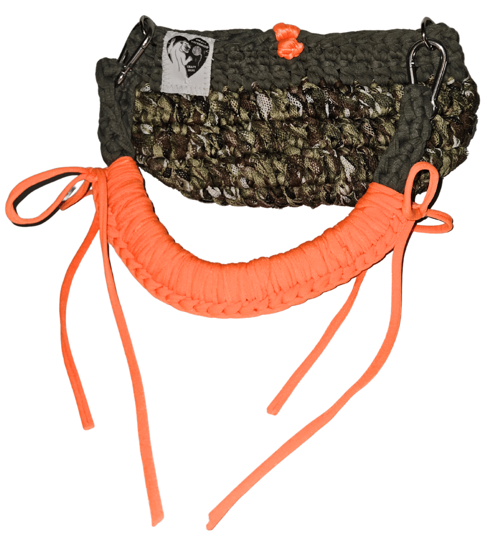 Image of FOREST - Camouflage Mesh Orange Recycled Textile Bag