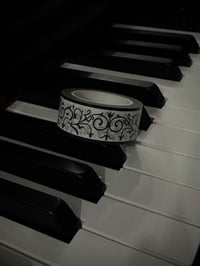 Image 1 of Washi Tape - Black and White Ornamental