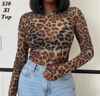 Leopard Plus Top