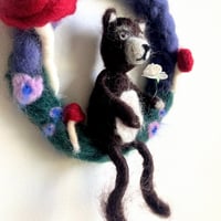 Image 2 of Baby Bear - Handfelted wreath