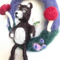 Image 3 of Baby Bear - Handfelted wreath