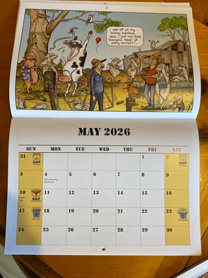 Image of BALE NUMBER 2026 calendar