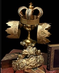 Image 3 of Couronne broderie ancienne or 1