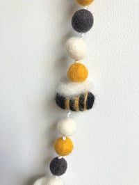 Image 4 of Bee and felt ball garland