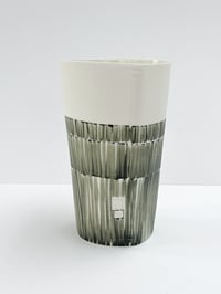 Image 1 of Vessel with brush strokes 11.5cm