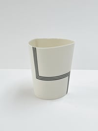 Image 1 of Vessel with lines 7.5cm