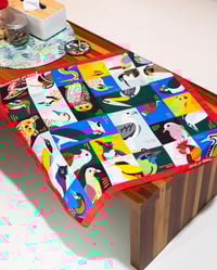 Image 1 of Birds of Singapore satin cloth