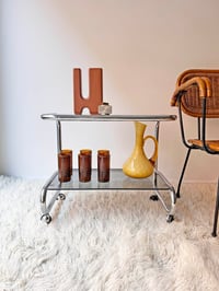 Image 2 of CAMARERA MESITA AUXILIAR CROMADA, AÑOS 70