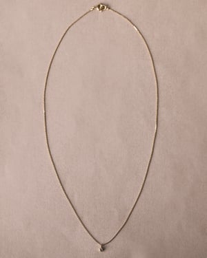 Image of 18ct yellow gold 2.0mm rose-cut diamond necklace - with milled edge setting