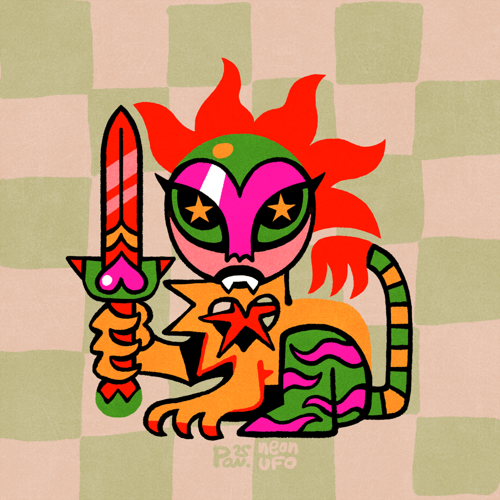 Image of Sphinx Lubi 🦁 2.5'' Acrylic Keychain