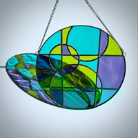 Image 2 of Geometric Bubble Panel - Lime Grape