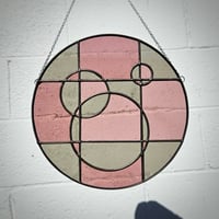 Image 1 of Geometric Bubble Panel - Cherry Coke