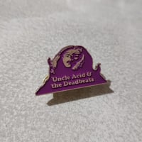 Uncle Acid & the Deadbeats pin (fuchsia)