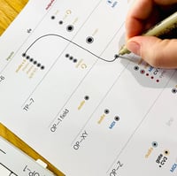 Image 1 of Teenage engineering connections DIY printable cheat sheet