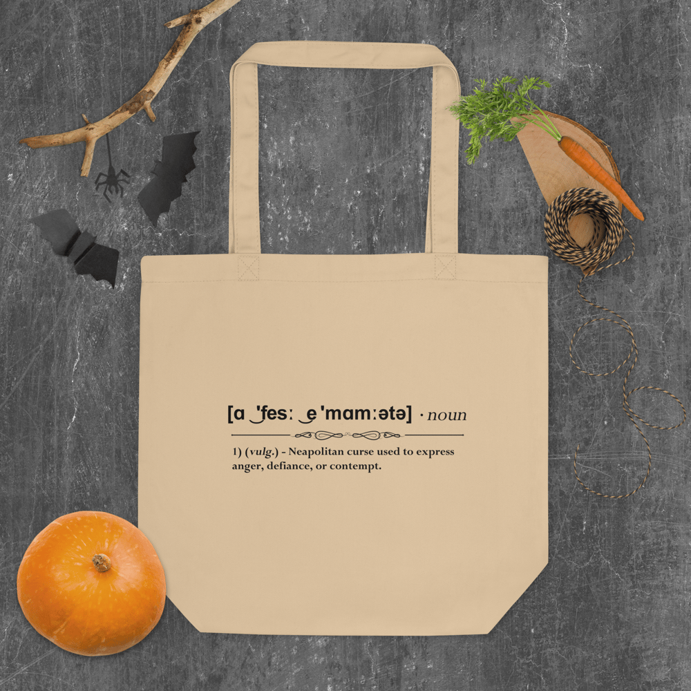 Image of [ɑ ͜ 'fesː ͜ e 'mɑmːətə] Eco Tote Bag (Beige)