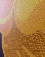 1960s Vintage Sanderson Wallpaper Roll - Flower Power Hippie Groovy Sixties - (Single Roll) thumbnail 4