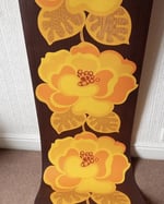 1960s Vintage Sanderson Wallpaper Roll - Flower Power Hippie Groovy Sixties - (Single Roll) thumbnail 1
